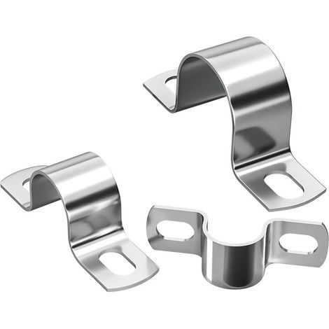 Collier de serrage robuste en acier inoxydable, diamètre 21 mm, pour fixation de tuyau/tube – 10 pièces