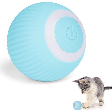 Balles interactives pour chats, balle électrique rechargeable par USB, jouet pour chatons, balle à gazouillis, balle de divertissement d'intérieur pour animaux de compagnie