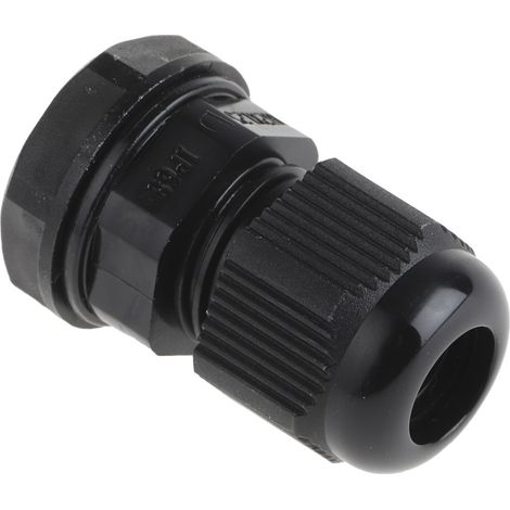 Presse-étoupe M12 en Nylon 66 pour câble de 3mm à 6.5mm, avec contre-écrous, IP68 ( Prix pour Sachet de 5 ) (1/3)