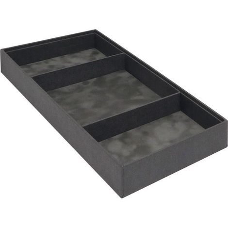 bandeja universal belapost para cajón 194x432mm h49 terciopelo antracita