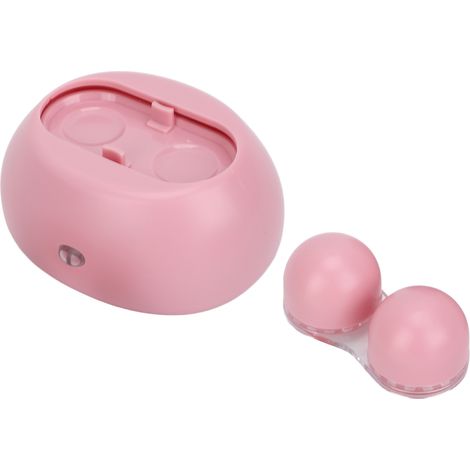Nettoyeur Vibrant Électrique Portable pour Lentilles de Contact - Rose (1/5)