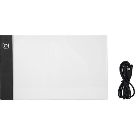 Tablette lumineuse A5 USB LED, 3 niveaux d'éclairage réglable, boîte de traçage ultra-mince pour dessin, animation et croquis (1/5)
