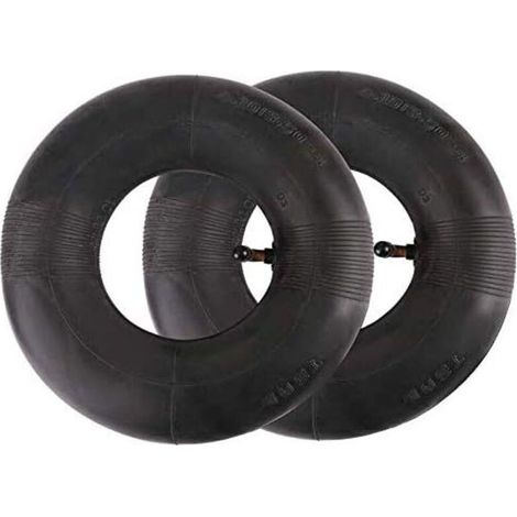 Lot de 2 chambres à air de 4.10/3.50-4" pour chariot à main, chariot de transport, chariot de jardin, tondeuse à gazon - Rechange pour 4,10-4 H610 (1/5)