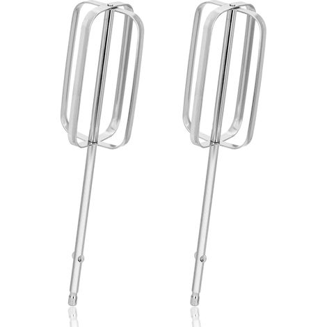 2pcs Accessoires pour Batteurs à Main, Acier Inoxydable Hand Mixer Attachments Pièces de Mélangeur Électrique pour Hamilton Beach Batteur à Main 62682RZ 62692 62695V 64699 (4 Bâtons) (1/5)