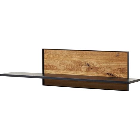 Wandregal Wildeiche 132x27x35 natur geölt STARNBERG 20