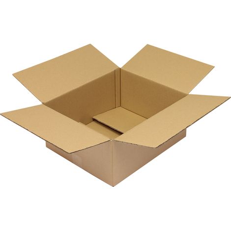 Faltkarton 2-wellig Maße 420x350x180mm Qualität 2.30BC braun braun (1/2)