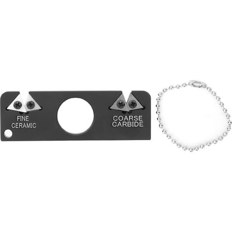 Ortviai Aiguiseur de Couteaux Portable en Acier Tungstène et Céramique pour Extérieur et Cuisine (1/5)