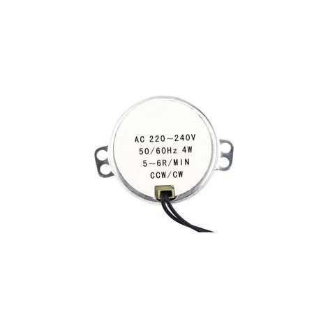 motor síncrono de CA de 220-240 V con engranajes, 4 W, giro en sentido horario/antihorario (56 RPM) (1/3)