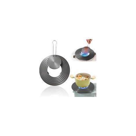 Diffuseur de Chaleur 26cm pour Cuisinière à Gaz Plaque avec Anneau Amovible, Conduction Thermique Rapide (1/5)