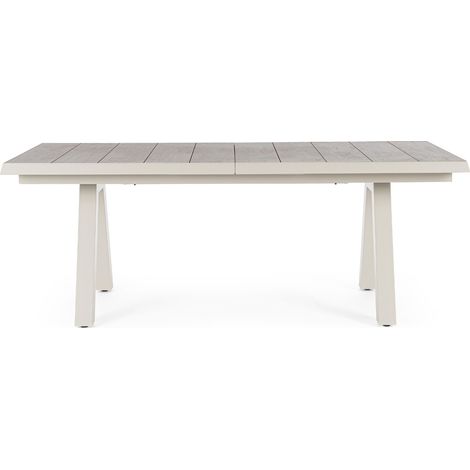 Table de jardin extensible en céramique gris cendré L205/265 - CENITZ (1/5)