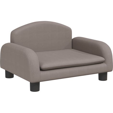 Lit pour chien panier canapé confortable taupe 50 x 40 x 30 cm tissu Taupe (1/5)
