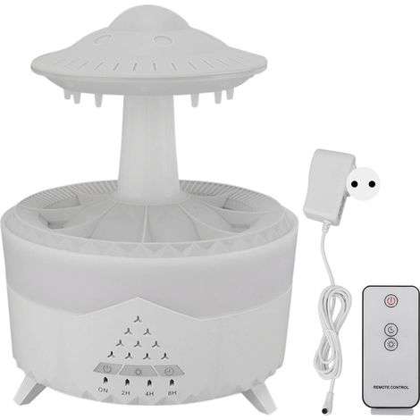 Ultraschall-Luftbefeuchter mit LED-Beleuchtung, Fernbedienung und Timer – Aromatherapie-Funktion – 100–240 V – Weißer EU-Stecker (1/5)