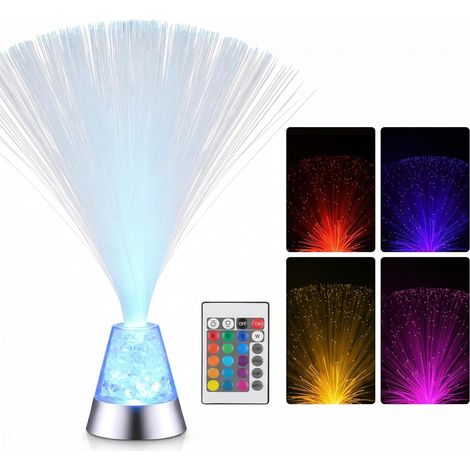 Lampe à Fibre Optique avec Télécommande, LED, Lampe Étoilée Éclairage décoratif multicolore pour chambre, bureau, chevet et table, destiné aux adultes, adolescents et ambiances festives (1/5)
