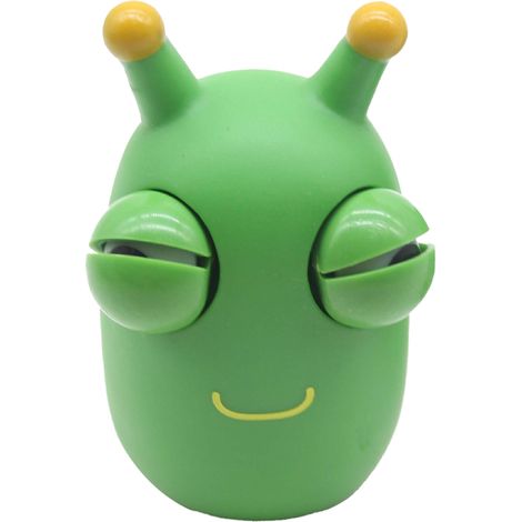 Jouet sensoriel ver chou pressé anti-stress yeux ouverts anxiété soulagement pincement forme chenille (1/5)