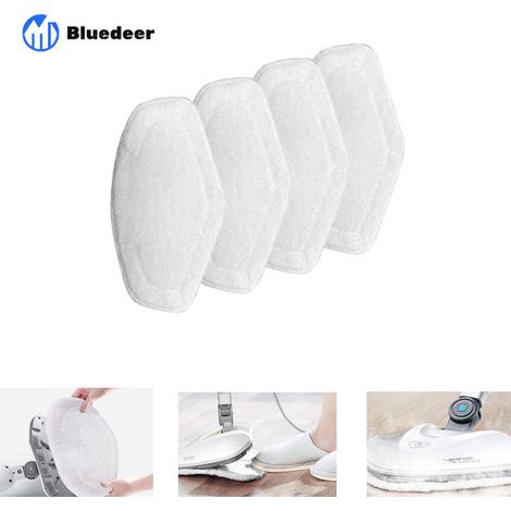 Serpillères Remplacement pour Polti Vaporetto Brosse Vaporforce, Produit pour Smart 35Mop, Smart 40Mop, Smart 100, SV400Hygiene, SV420Frescovapor, SV440Double, etc (4 pièces) Bluedeer (1/4)