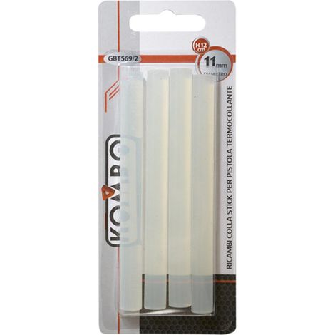 Stick Colla Ricambio per Pistola Termocollante 4pz 11x120mm