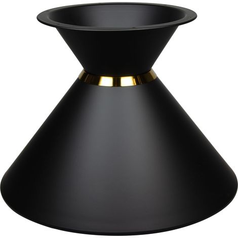 Runder Fuß, Tischbein, Gestell, Tischsockel, schwarze Sanduhrform, 40 cm (1/5)