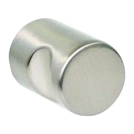 BOUTON 1 ENCOCHE D16H26 INOX