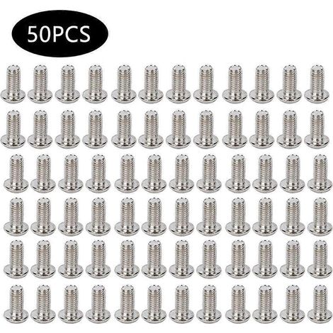 50 vis à tête cylindrique semi-circulaire en acier inoxydable, à six pans creux, M8 x 16 mm