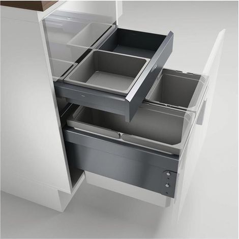 Naber Cox® Base 360 S/500-3 mit Base-Board,Abfallsammler für Frontauszüge, ohne Biodeckel (1/3)