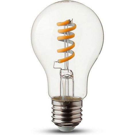 V-TAC VT-2164 7336 Lampadina LED E27 4W A60 Filamento a Spirale 2700K (1/5)