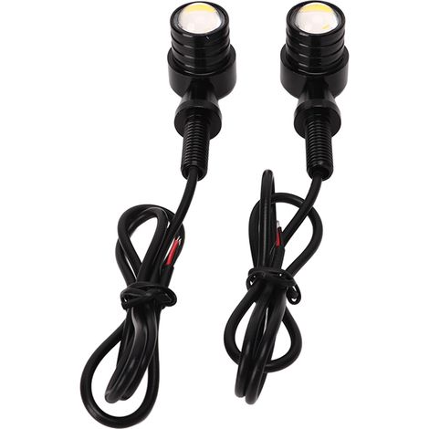 Clignotants avant et arrière à LED, ambre/jaune, type universel 12 V CC, adaptés aux scooters et aux motos sportives. (1/5)