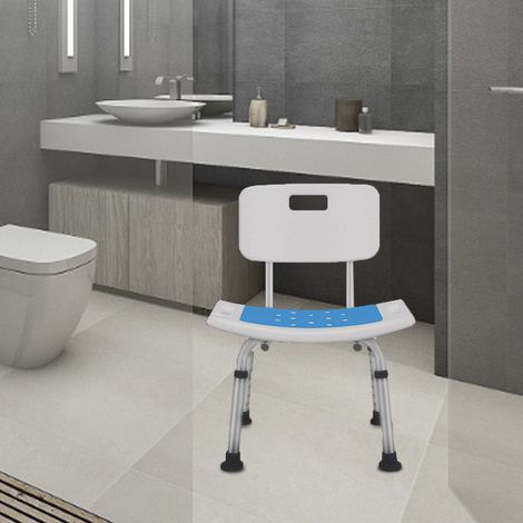 Coussin de bain en mousse pour chaise de douche, banc de transfert et siège de stade, antidérapant, imperméable, rembourrage de siège résistant à l'eau, taille unique. (1/5)