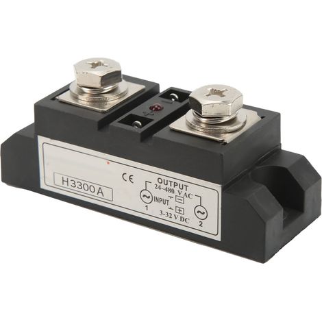 Relais statique industriel CC/CA avec indicateur LED, entrée 3-32 V, sortie 24-480 V (1/5)