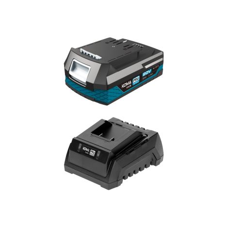 Batteria caricatore koma-tools 08770 20 V 2.0 Ah 60 W