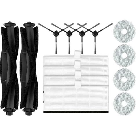 Para M9 robot aspirador repuestos cepillo lateral principal filtro HEPA mopa tela bolsa polvo (1/5)