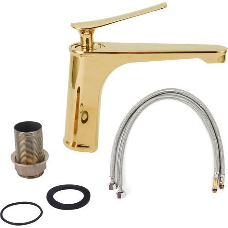 Robinet monotrou cuivre – eau chaude/froide – lavabo – hôtel – G3/8″ (1/5)