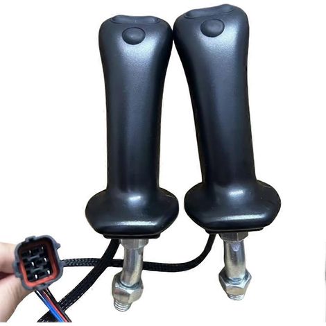 1 paire de poignées de joystick à 3 boutons pour pelle hydraulique, compatibles avec les modèles Doosan DH, DX150, 215, 225, 300 et 370-9C. (1/5)