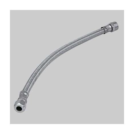 FLESSIBILE INOX CON BICONO MASCHIO  cm 50 M 1/2 x bicono 10     MADE IN ITALY