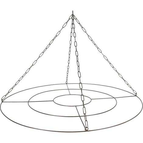 Suspension Ruban/séchoir à Fleurs L - Métal Noir - 90 x 90 x H 57 cm - Livraison gratuite (1/2)