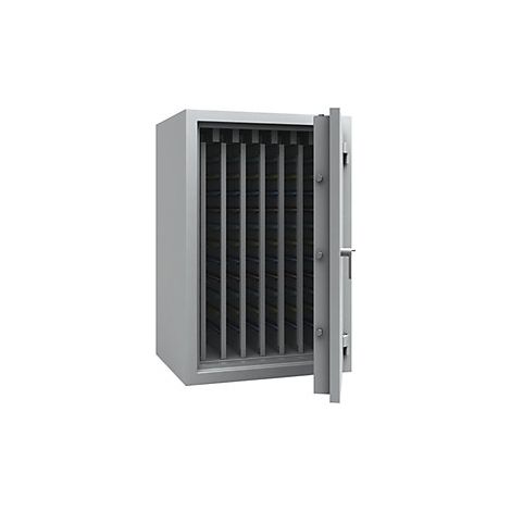 Caja de caudales para llaves con paredes intermedias extraíbles 