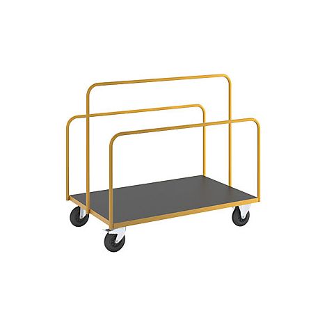 Carro de transporte para planchas  con 3 arcos tubulares