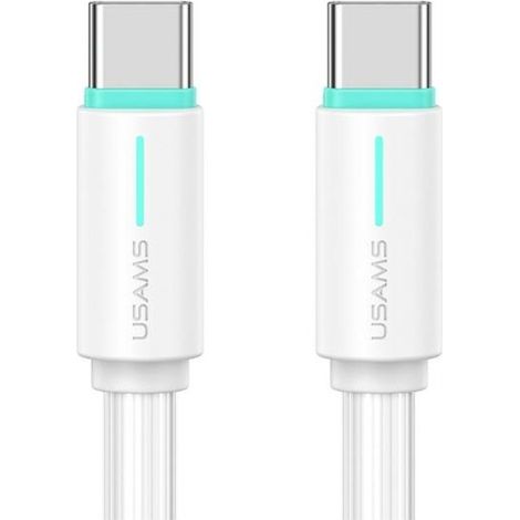 Cable USB-C/USB-C usams 1m 60W Blanco
