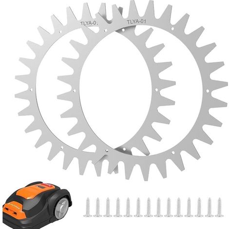 Amélioration de la traction pour tondeuse robotique, pointes de dent de roue, compatible avec les robots tondeuses Yardforce, taille de roue 215 mm. (1/5)