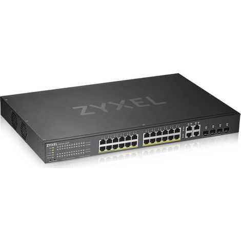 Zyxel GS1920-24HPV2 Gestito Gigabit Ethernet (10/100/1000) Supporto Power over Ethernet (PoE) Nero (1/4)