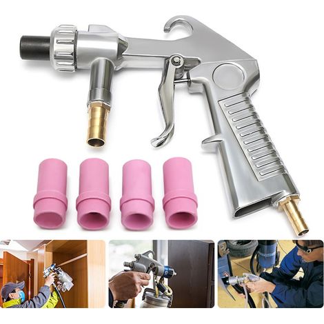 Déstockage Sableuse à Air Soufflage de Sable Pistolet à air Comprimé Sableuses 4.5mm / 5mm / 6mm / 7mm Embouts de Buse en Céramique kit (1/5)