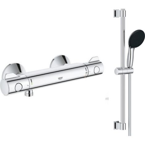 Mezclador de ducha Grohe Grohtherm con conjunto de ducha Vitalio Start 2J