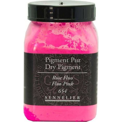 Pigment pur - SENNELIER - Pot 100 g - Rose fluo - Poudre à mélanger - Haute qualité (1/2)