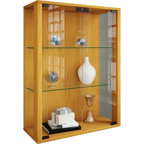 Gabinete de exhibición de pared colgante de cristal de gabinete de exhibición Udina M 80x60x25 - VCM