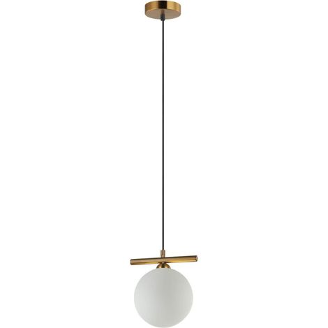Lampada a sospensione Italux Merseta bronzo antico sfera G9 (1/2)