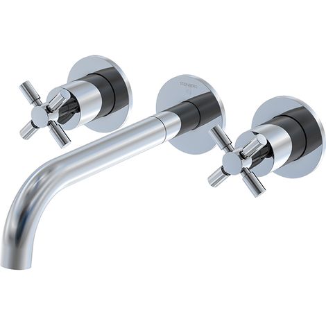 Steinberg 250 - Rubinetto ad incasso per lavabo, montaggio a 3 fori, con corpo incasso, cromo 250 1916 (1/5)