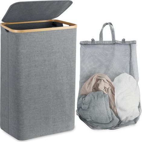 100L Laundry Basket, Laundry Bin, Dirty Laundry Basket, Laundry Bin, Laundry Basket with Lid (1/5)