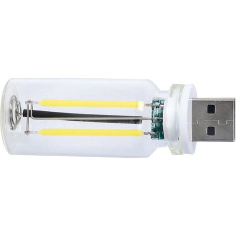 Lampe Led Rgb - Verre Transparent - Alimentation Usb - Variateur Tactile - Éclairage Ambiant - Pour Voiture Chambre Fête - 1 Pièce (1/3)