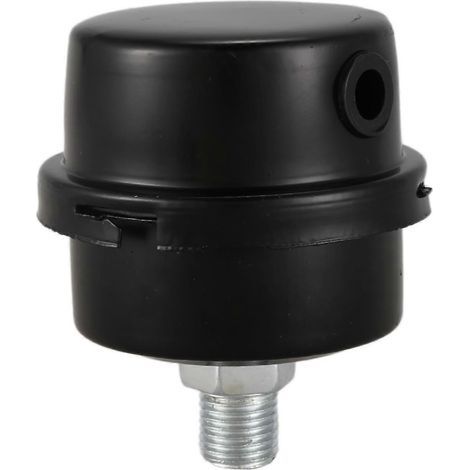 Luftkompressor-Ansaugfilter-Schalldämpfer 1/4BSP 13mm Gewinde Schwarz-- (1/5)