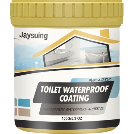 Jaysuing : colle d'étanchéité, colle d'étanchéité transparente pour salle de bains, peinture d'étanchéité pour murs extérieurs sans démolition de carrelage (1/5)