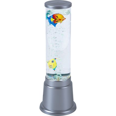LED Stehlampe Wassersäule Tischleuchte Wohnraum Dekoration Säule Farbwechsler H 36 cm, Kunststoff, DxH 12,5x36 cm